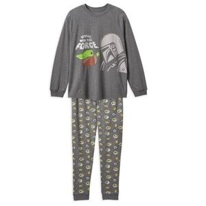 Disney Women’s Star Wars Pajama Set Grogu &Din Djarin Star Wars The Mandalorian
